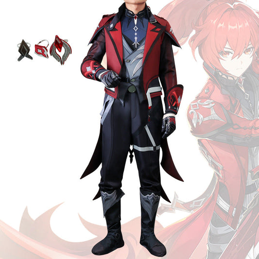Genshin Impact Diluc Red Dead of Night Premium Edition Cosplay Costume