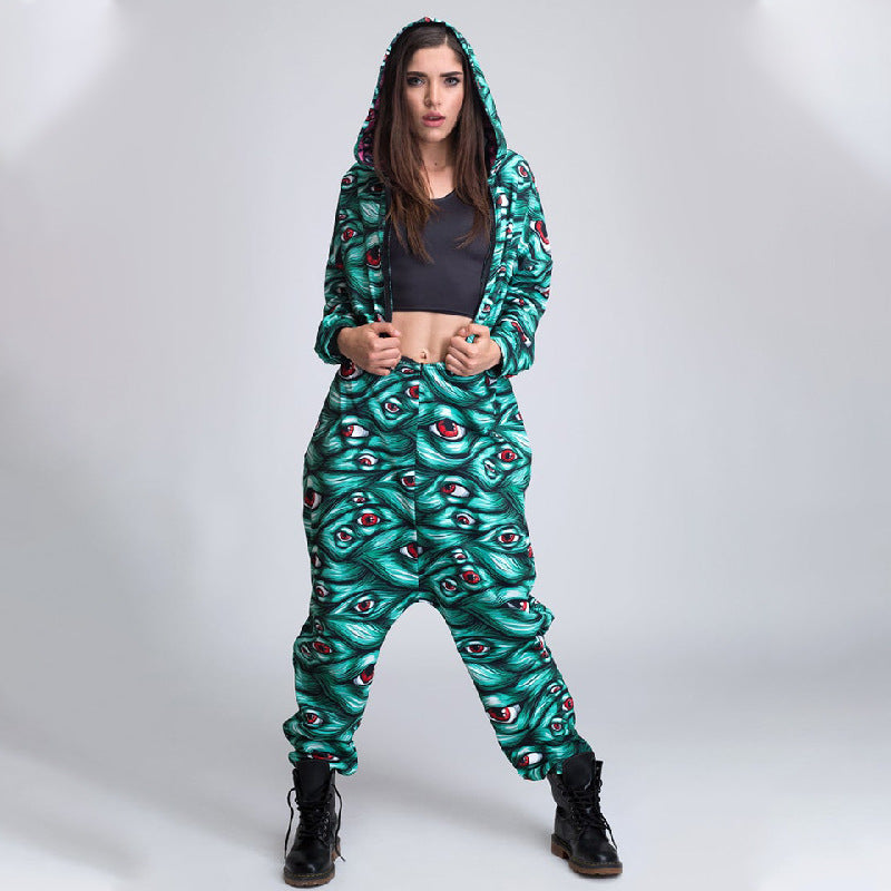 Halloween Loose Jumpsuits for Women and Men